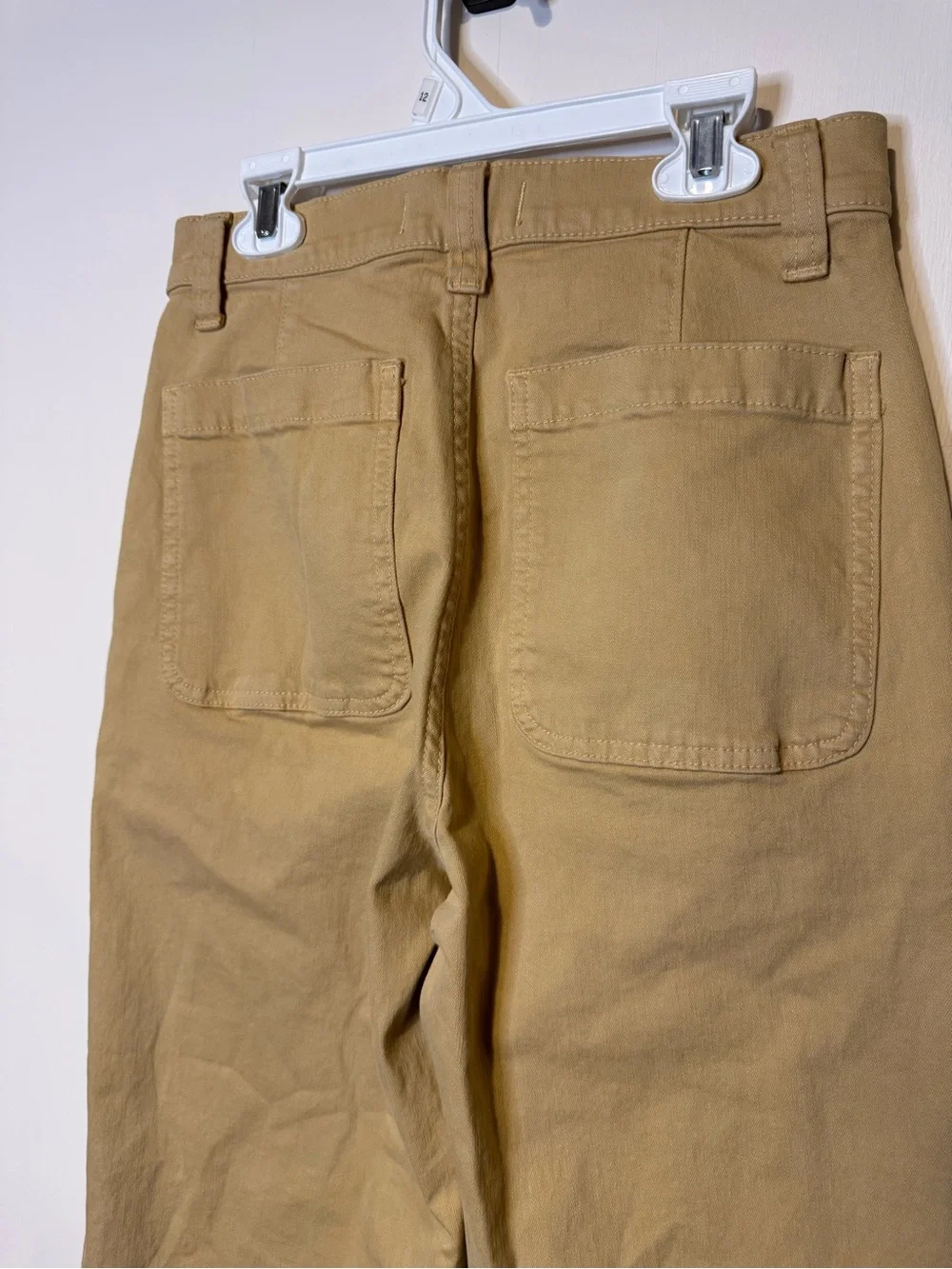 Madewell The Perfect Vintage Wide-Leg Pant in Desert Dune Tan Khaki Sz 25 - Picture 8 of 10
